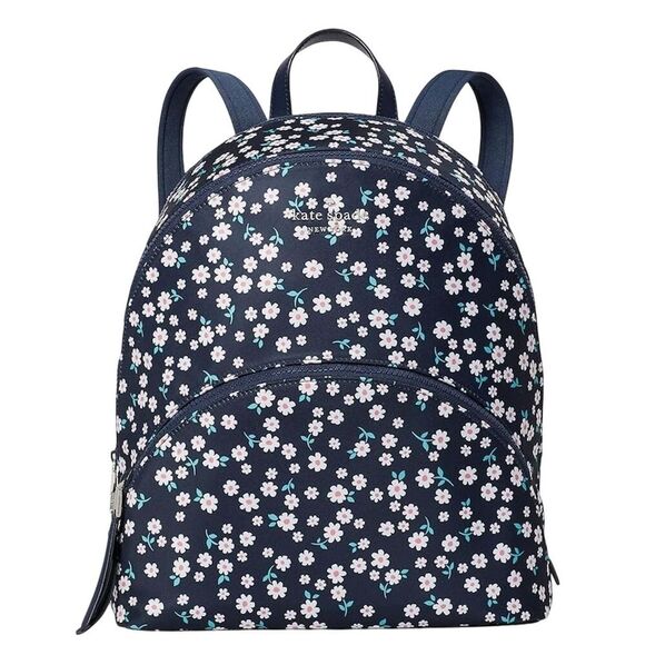 Kate Spade Handbags - Kate Spade Trendy Blue Multi Floral Karissa Backpack School Adjustable Gift